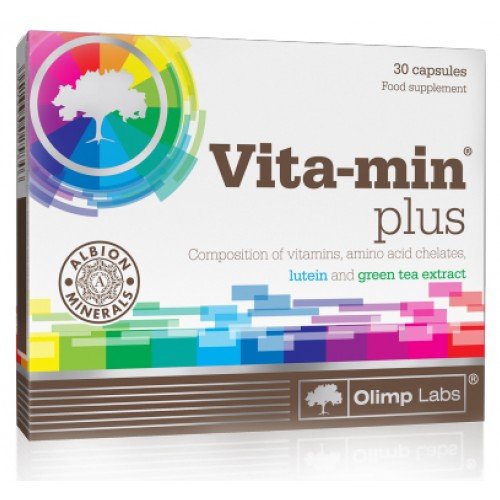 Витамины и минералы Olimp Vita-min Plus, 30 капсул СРОК 08.23,  мл, Olimp Labs. Витамины и минералы. Поддержание здоровья Укрепление иммунитета 