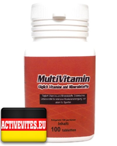 MultiVitamin, 100 шт, Activevites. Витаминно-минеральный комплекс. Поддержание здоровья Укрепление иммунитета 