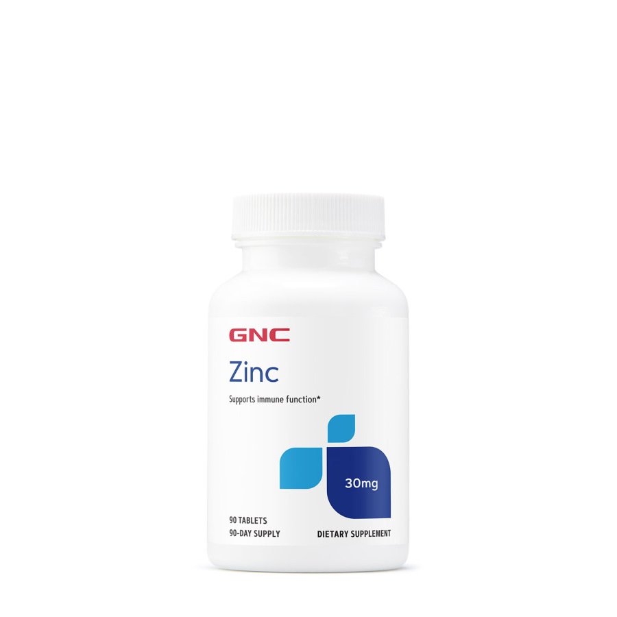 Витамины и минералы GNC Zinc 30, 90 таблеток,  ml, GNC. Vitamins and minerals. General Health Immunity enhancement 