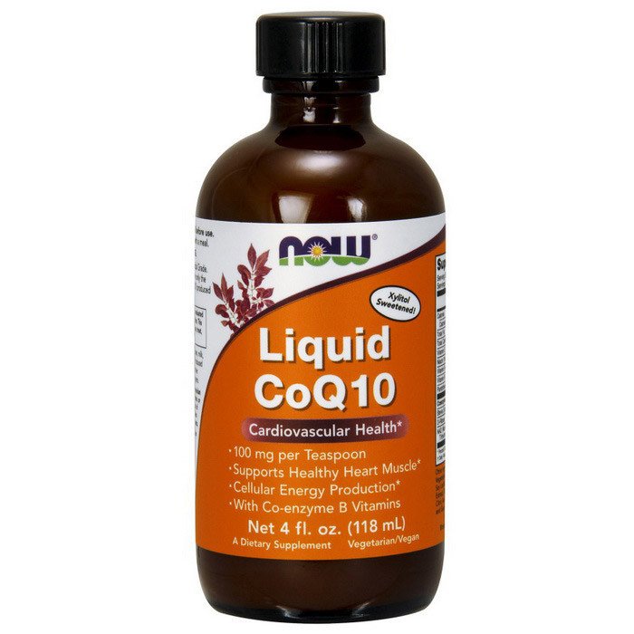 Now Жидкий Коэнзим Q10 Now Foods Liquid CoQ10(118 мл) нау фудс orange, , 