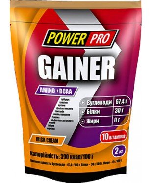 Gainer, 2000 g, Power Pro. Gainer. Mass Gain Energy & Endurance recovery 