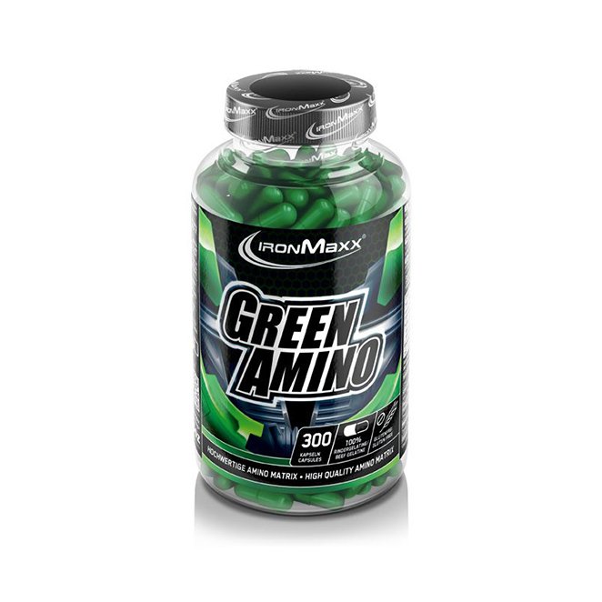 Аминокислота IronMaxx Green Amino, 300 капсул,  мл, IronMaxx. Аминокислоты. 