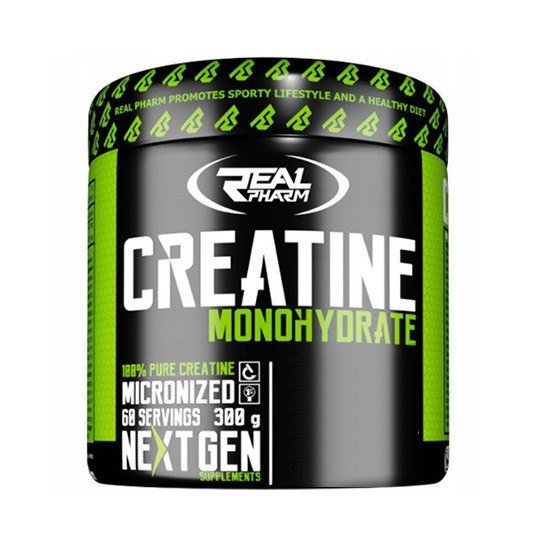 Креатин Real Pharm Creatine Monohydrate, 300 грамм Грейпфрут,  мл, Real Pharm. Креатин. Набор массы Энергия и выносливость Увеличение силы 