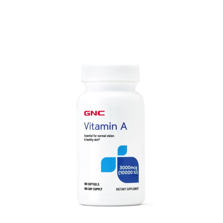 Витамины и минералы GNC Vitamin A 10000 UI, 180 капсул,  мл, GNC. Витамины и минералы. Поддержание здоровья Укрепление иммунитета 