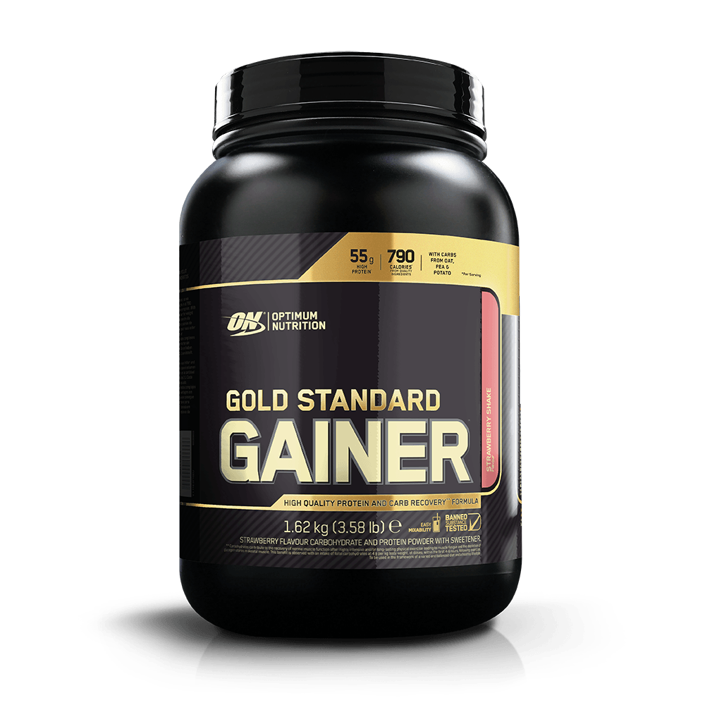 Gold Standard Gainer, 1620 g, Optimum Nutrition. Ganadores. Mass Gain Energy & Endurance recuperación 