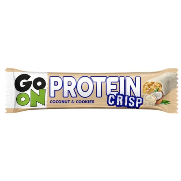 Батончик GoOn Protein Crisp Bar, 45 грамм Кокос-печенье,  мл, Go On Nutrition. Батончик. 