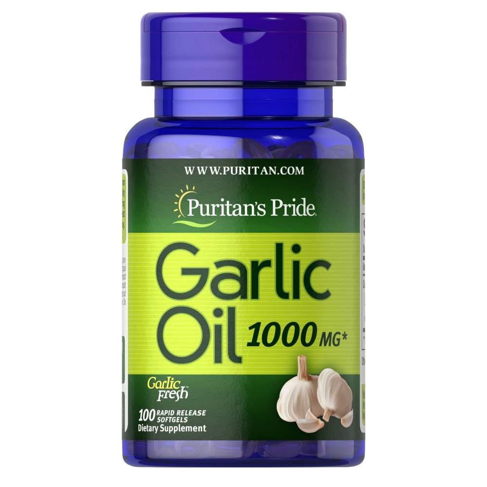 Puritan's Pride Натуральная добавка Puritan's Pride Garlic Oil 1000 mg, 100 капсул, , 