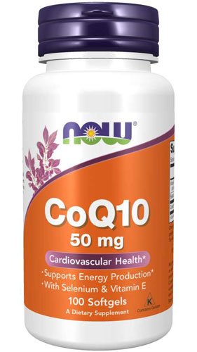 Now CoQ-10 50 mg 100 капс Без вкуса,  ml, Now. Coenzym Q10. General Health Antioxidant properties CVD Prevention Exercise tolerance 