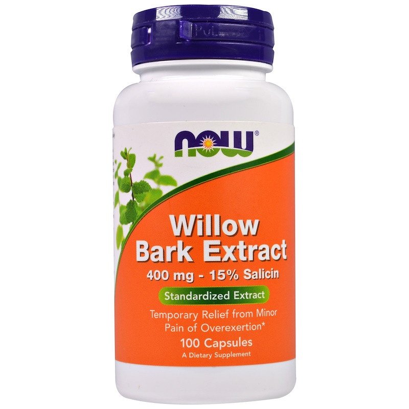 Now NOW Foods Willow Bark Extract 400 mg 100 Capsules, , 100 шт.