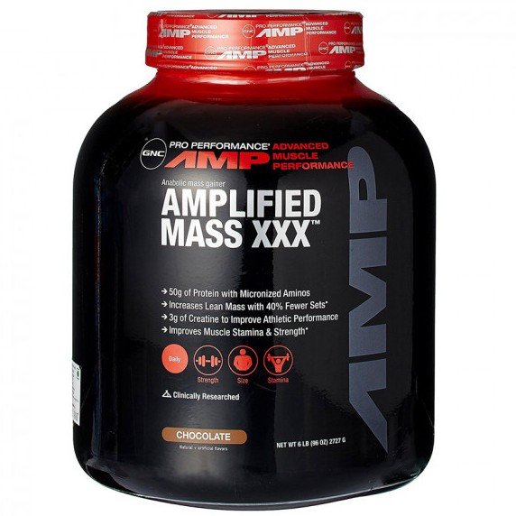 Amplified Mass XXX, 2727 g, GNC. Gainer. Mass Gain Energy & Endurance स्वास्थ्य लाभ 