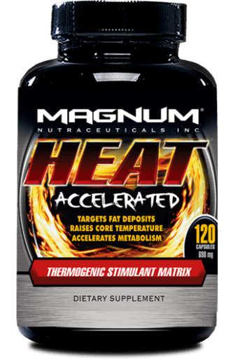 Heat Accelerated, 120 pcs, Magnum. Thermogenic. Weight Loss Fat burning 