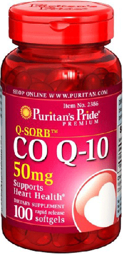 Puritan's Pride Q-SORB Co Q-10 50 mg, , 100 шт
