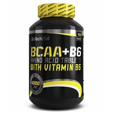 BCAA + B6 BioTech USA 100 tabs,  мл, BioTech. BCAA. Снижение веса Восстановление Антикатаболические свойства Сухая мышечная масса 
