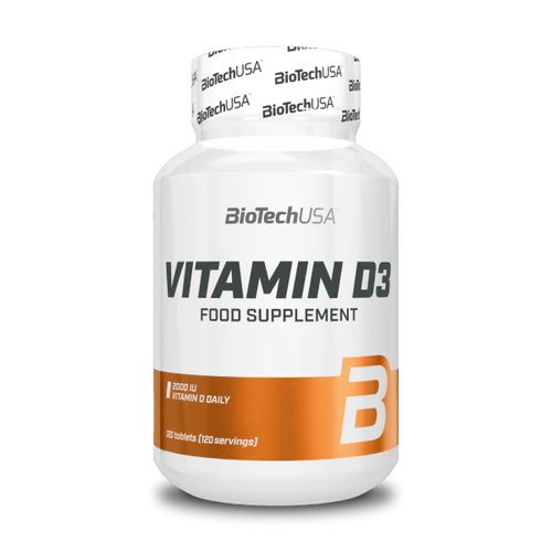 Витамины и минералы BioTech Vitamin D3, 120 таблеток,  мл, BioTech. Витамины и минералы. Поддержание здоровья Укрепление иммунитета 