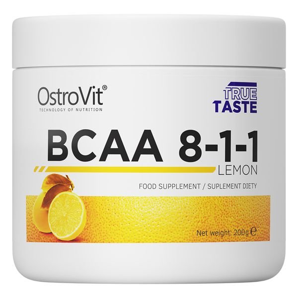 BCAA OstroVit BCAA 8-1-1, 200 грамм Лимон СРОК 06.21,  мл, OstroVit. BCAA. Снижение веса Восстановление Антикатаболические свойства Сухая мышечная масса 