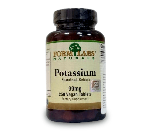 Form Labs Калий Form Labs Potassium Sustained Release 99 mg 250 tab, , 250 