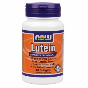 Lutein 10 mg, 60 шт, Now. Лютеин. Поддержание здоровья 