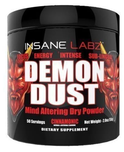 Demon Dust, 55 г, Insane Labz. Предтренировочный комплекс. Энергия и выносливость 