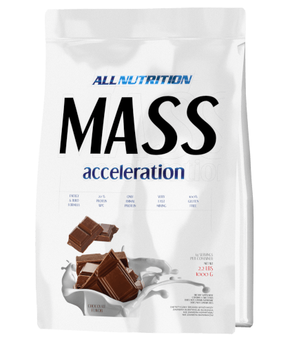 Mass Acceleration, 1000 g, AllNutrition. Gainer. Mass Gain Energy & Endurance recovery 