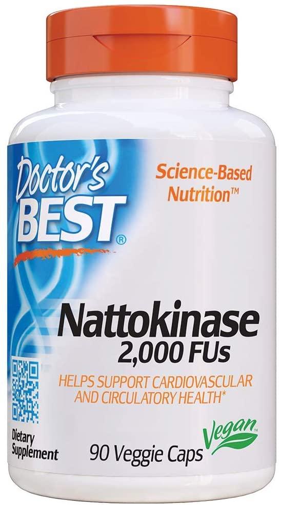 Doctor's Best Nattokinase 2000 FUs 90 VCaps,  мл, Doctor's BEST. Спец препараты. 