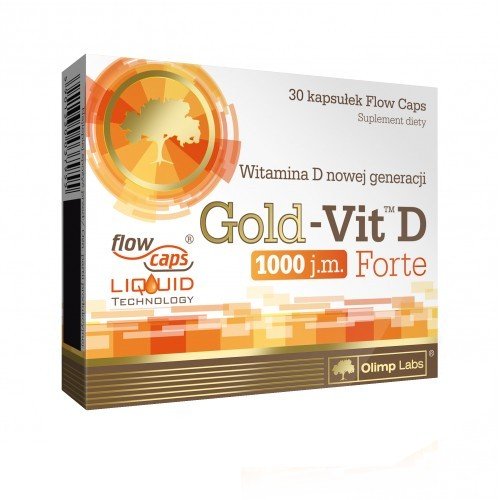 Gold-Vit D 1000 Forte, 30 шт, Olimp Labs. Витамин D. 
