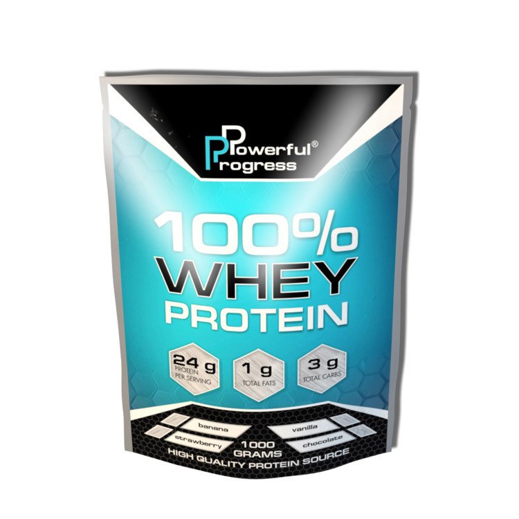 Powerful Progress Сывороточный протеин изолят Powerful Progress 100% Whey Protein 2000 грамм Черничный чизкейк, , 