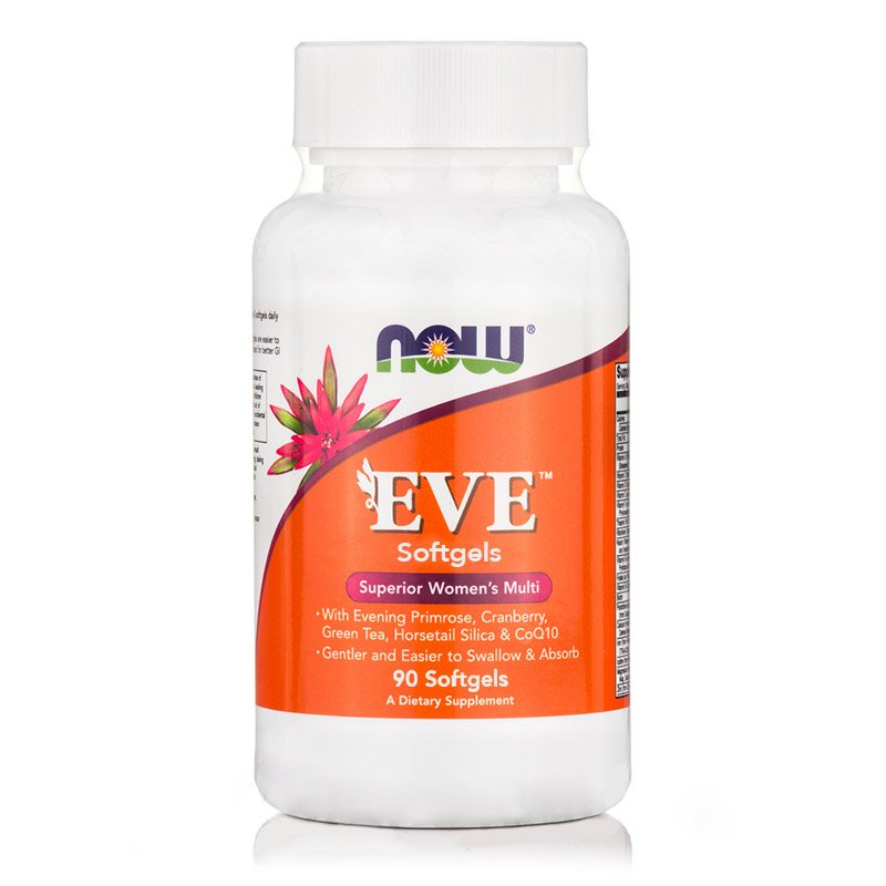 Витамины и минералы NOW EVE, 90 гелевых капсул,  ml, Now. Vitamins and minerals. General Health Immunity enhancement 