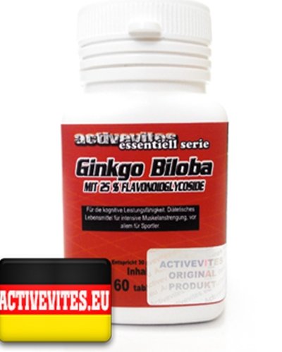 Ginkgo Biloba, 60 piezas, Activevites. Complejos vitaminas y minerales. General Health Immunity enhancement 
