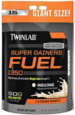 Super Gainers Fuel 1350, 5400 г, Twinlab. Гейнер. Набор массы Энергия и выносливость Восстановление 