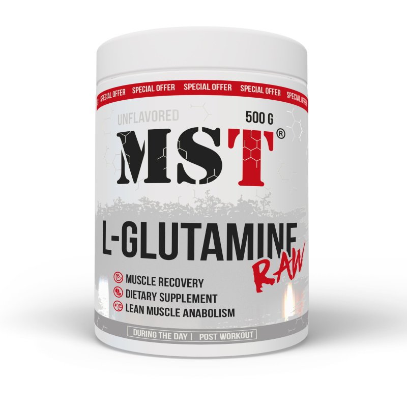 MST Nutrition Аминокислота MST Glutamine RAW, 500 грамм, , 500 