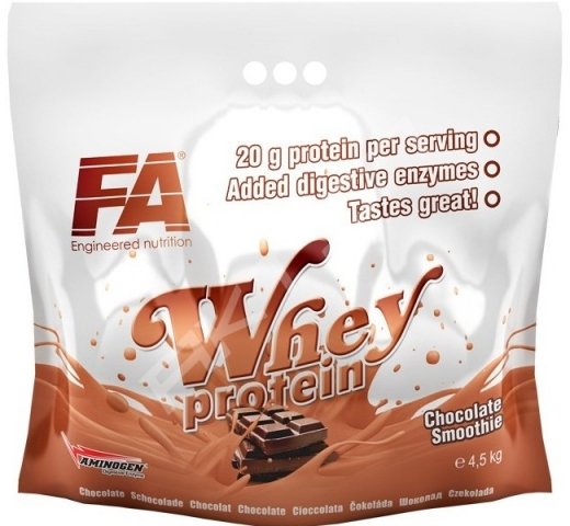 Whey Protein, 4500 g, Fitness Authority. Suero concentrado. Mass Gain recuperación Anti-catabolic properties 