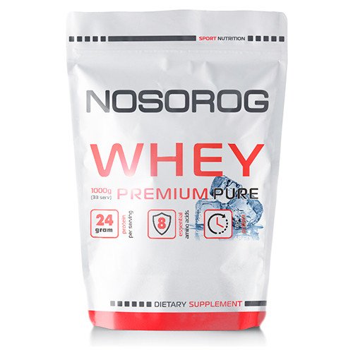 Nosorog Сывороточный протеин концентрат Nosorog Premium Whey (1 кг) носорог премиум вей без добавок, , 1 
