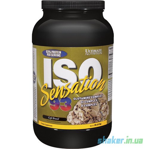 Ultimate Nutrition Сывороточный протеин изолят Ultimate Nutrition ISO Sensation 93 (910 г)  ультимейт исо сенсейшн кофе, , 0.91 