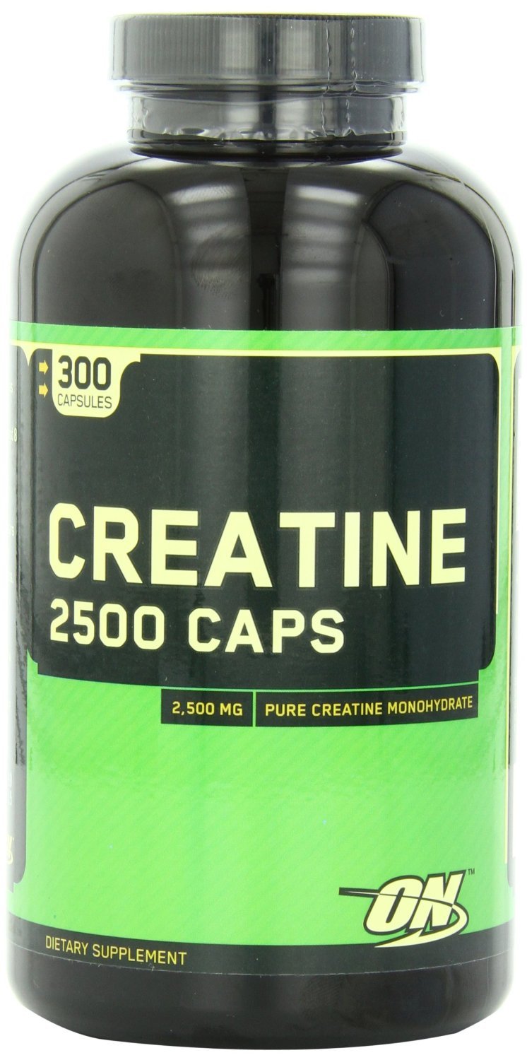 Creatine 2500 Caps, 300 piezas, Optimum Nutrition. Monohidrato de creatina. Mass Gain Energy & Endurance Strength enhancement 