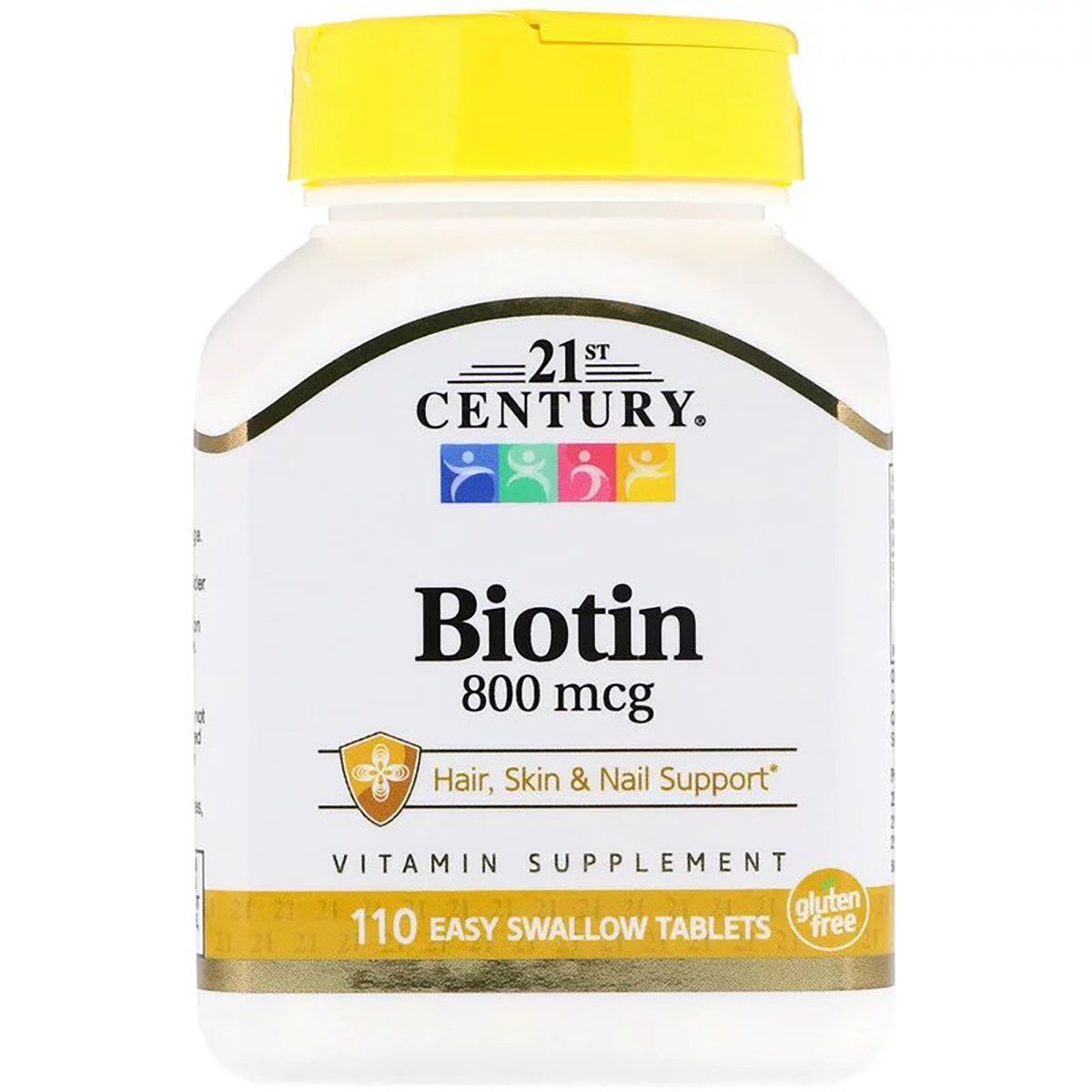 21st Century Биотин, 800 мкг, 21st Century, 110 таблеток, , 
