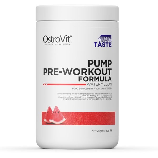 Предтренировочный комплекс Ostrovit Pump, 500 грамм Арбуз,  ml, OstroVit. Pre Workout. Energy & Endurance 