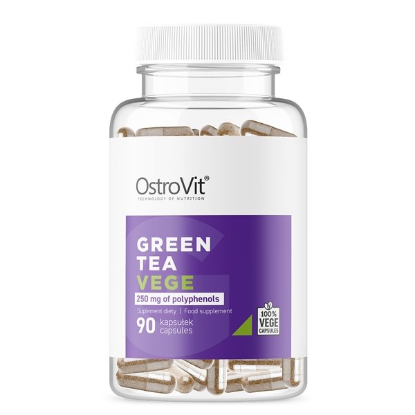 Жиросжигатель OstroVit Vege Green Tea, 90 вегакапсул,  ml, OstroVit. Fat Burner. Weight Loss Fat burning 