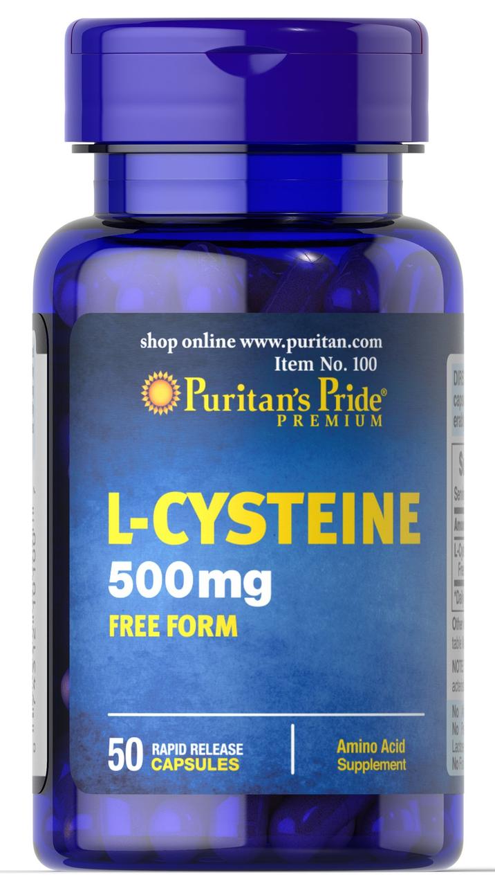 L-Cysteine 500 mg50 Capsules,  мл, Puritan's Pride. Жиросжигатель