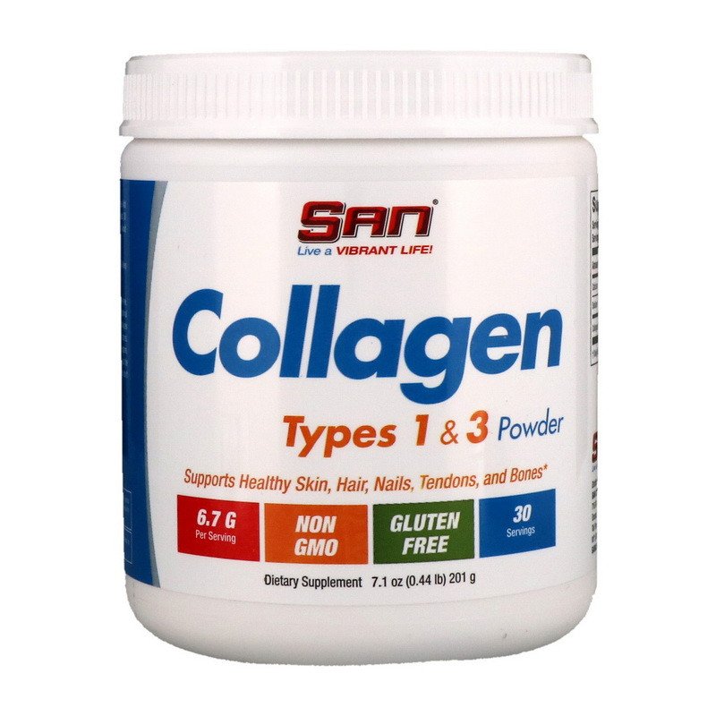San Коллаген SAN Collagen Types 1&3 Powder (201 г) сан, , 201 