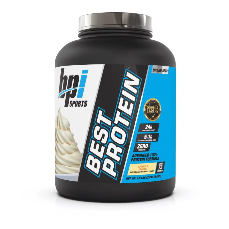 Протеин BPI Sports BEST PROTEIN, 2.3 кг Ванильный вихрь,  мл, BPi Sports. Протеин. Набор массы Восстановление Антикатаболические свойства 