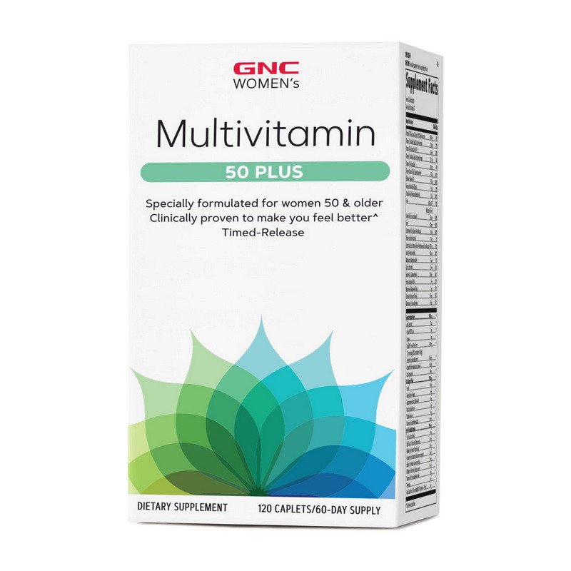 GNC Витамины для женщин GNC Women's Multivitamin 50 plus 120 капсул, , 