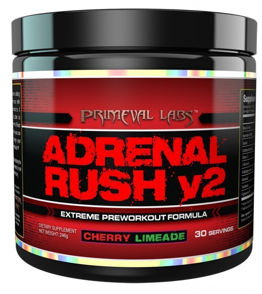 PRIMEVAL LABS  ADRENAL RUSH V2 246g / 30 servings,  ml, Primeval Labs. Pre Workout. Energy & Endurance 