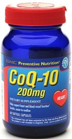 CoQ-10 200 mg, 60 шт, GNC. Коэнзим-Q10. Поддержание здоровья Антиоксидантные свойства Профилактика ССЗ Толерантность к физ. нагрузкам 