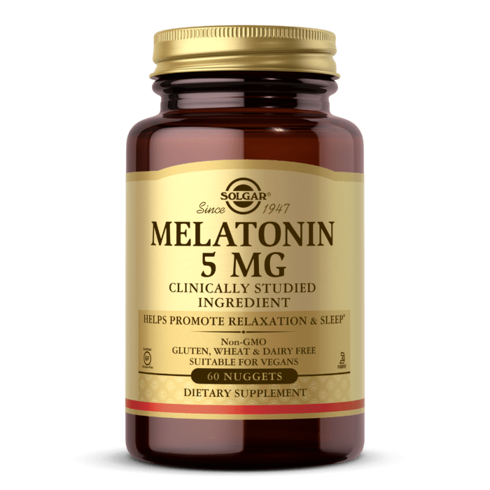 Мелатонин Solgar Melatonin 5 mg (60 капс) солгар,  мл, Solgar. Мелатонин. Улучшение сна Восстановление Укрепление иммунитета Поддержание здоровья 