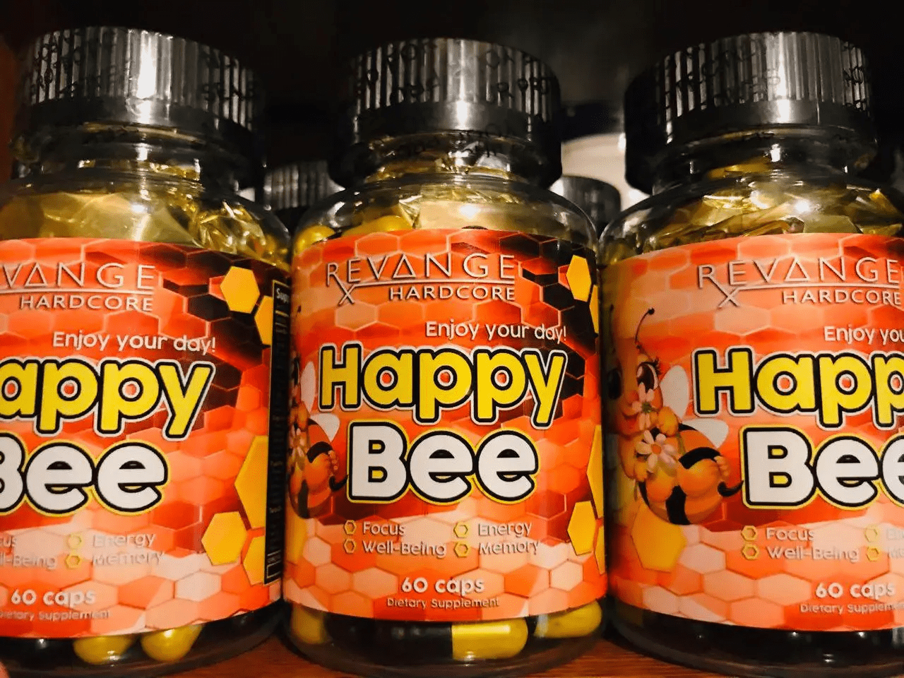REVANGE  NUTRITION Happy Bee 60 шт. / 60 servings,  мл, Revange. Ноотроп