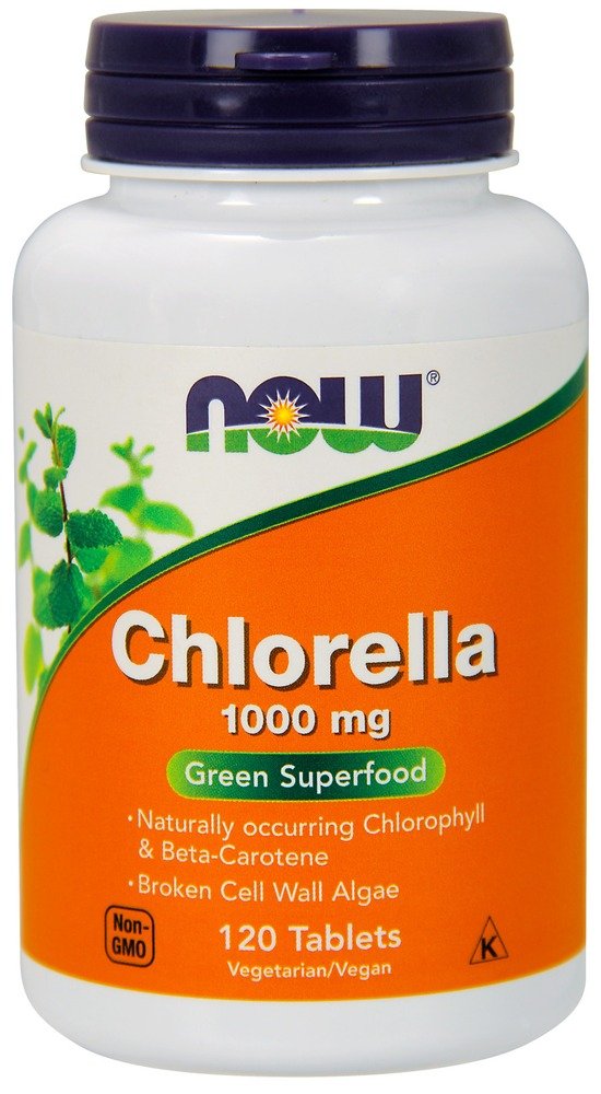 Chlorella 1000 mg, 120 шт, Now. Спец препараты. 