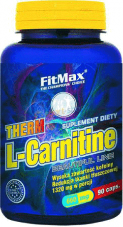 Therm L-Carnitine, 90 piezas, FitMax. L-carnitina. Weight Loss General Health Detoxification Stress resistance Lowering cholesterol Antioxidant properties 