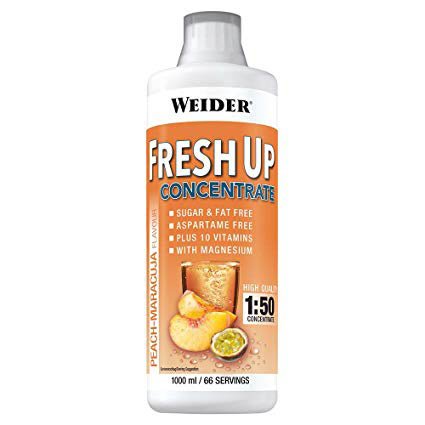Weider Витамины и минералы Weider Fresh Up Concentrate, 1 литр Персик-маракуйя, , 1000  грамм