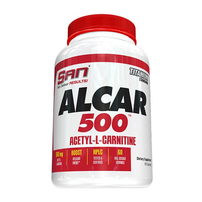Л-карнитин  SAN ALCAR 500 (60 капс) сан,  мл, San. L-карнитин. Снижение веса Поддержание здоровья Детоксикация Стрессоустойчивость Снижение холестерина Антиоксидантные свойства 