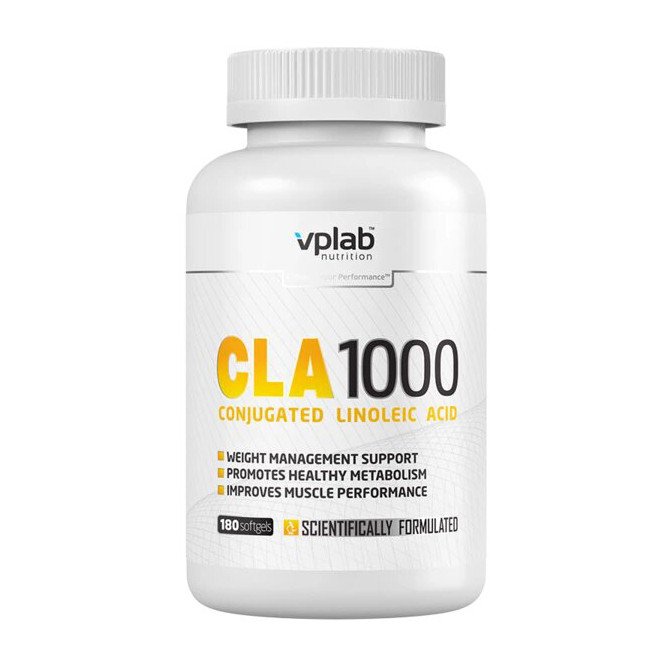 Конъюгированная линолевая кислота VP Lab CLA 1000 (180 softgels) вп лаб цла,  мл, VPLab. CLA. 